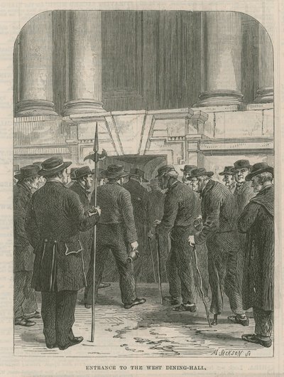 Ett besök på Greenwich Hospital: Entré till West Dining Hall av English School