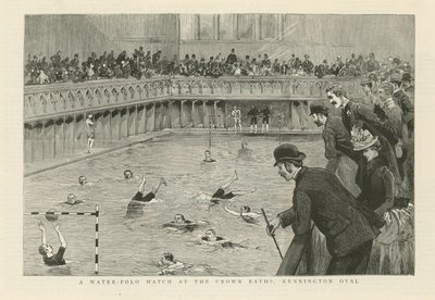 En vattenpolomatch på Crown Baths av English School