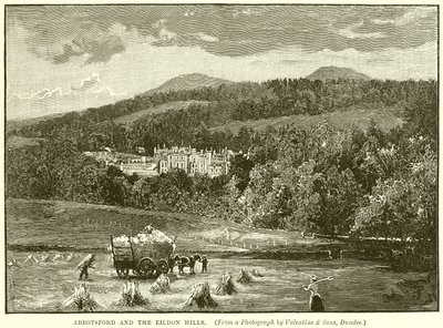 Abbotsford och Eildon Hills av English School