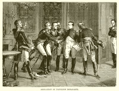 Abdikation av Napoleon Bonaparte av English School