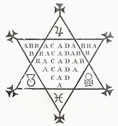 Abracadabra, från The Ingoldsby Legends or Mirth and Marvels, av Thomas Ingoldsby, publicerad 1865 av English School