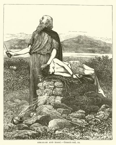 Abraham och Isak, Genesis, xxii av English School