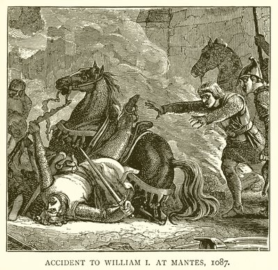 Olycka med William I i Mantes, 1087 av English School