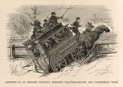 Olycka med en omnibus som körde mellan Wolverhampton och Tattenhall Wood av English School