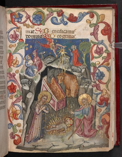 Lägg till. 17466, f.34r Födseln av English School