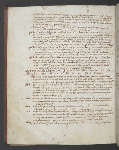 Lägg till MS 16974 f.112v Eusebius av Caesarea, Chronicon, med tillägg från St Hieronymus, Prosper av Aquitaine, Marius av Avenches och en anonym författare (vellum) av English School