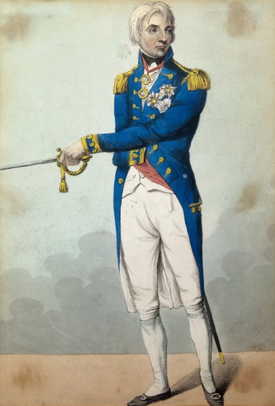 Admiral Horatio Nelson (1758-1805) swed av English School