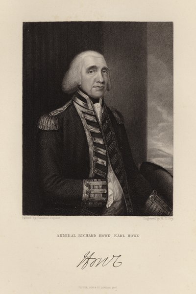 Amiral Richard Howe av English School