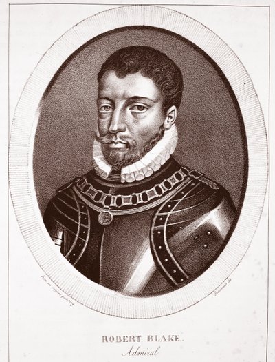 Amiral Robert Blake, tillskriven Fauconnier, graverad av de Langlume av English School