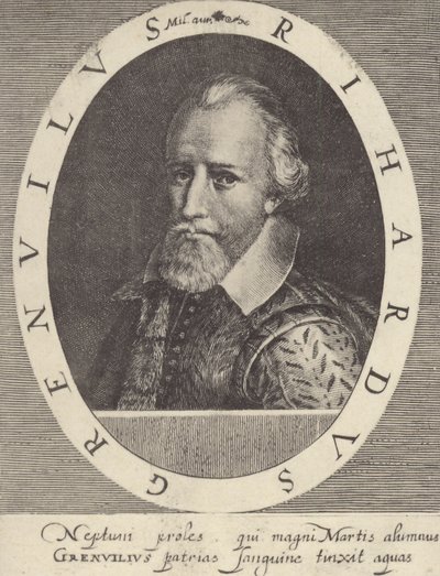 Amiral Sir Richard Grenville av English School