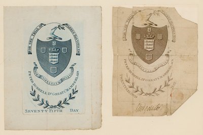 Inträdesbiljetter till rättegången mot Warren Hastings av English School