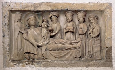Adoration of the Magi, ca 1350 (alabaster) av English School