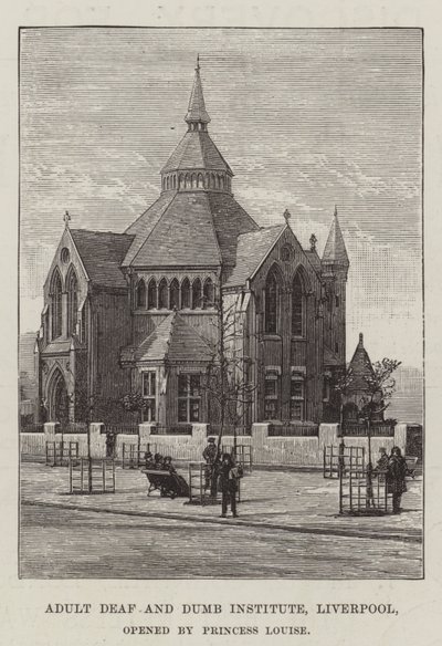 Adult Deaf and Dumb Institute, Liverpool, öppnat av prinsessan Louise av English School