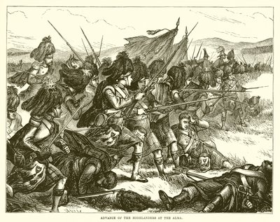 Highlanders frammarsch vid Alma av English School