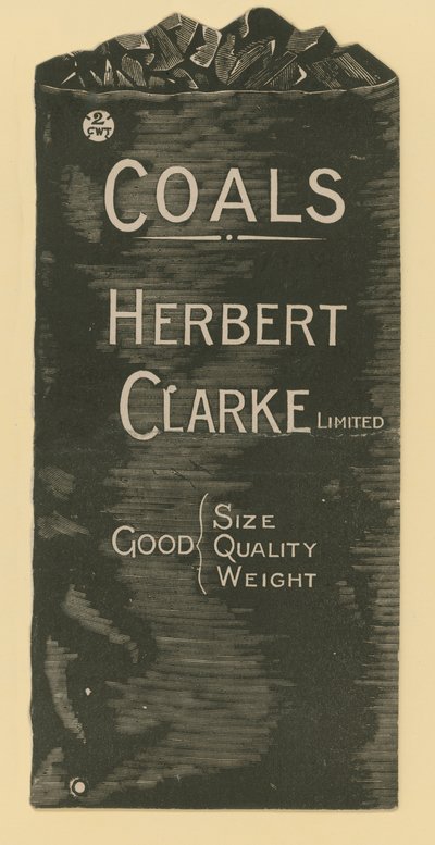 Annons för Herbert Clarke Ltd., kolhandlare av English School