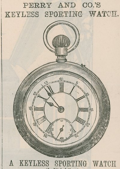Annons för Perry & Cos Keyless Sporting Watch av English School