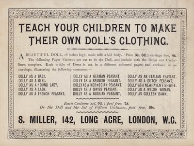 Annons (litho) av English School