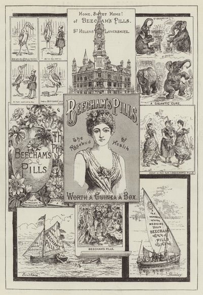 Annons, Beechams piller (gravyr) av English School