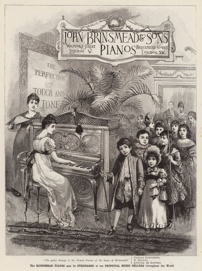 Annons, Brinsmead Pianos av English School