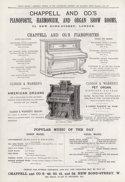 Annons för Chappell and Co