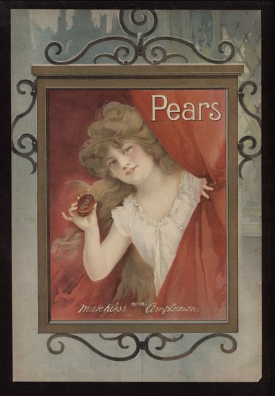 Annons för Pears tvål (färg litho) av English School