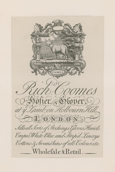 Annons för Richard Coomes av English School