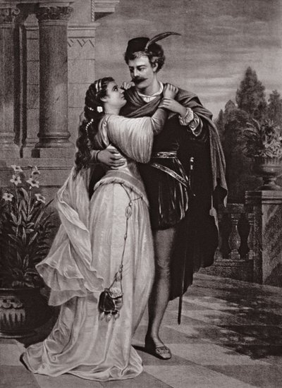 Annons för Romeo och Julia, på operahuset av English School