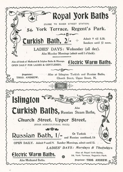 Annons för Royal York Baths av English School