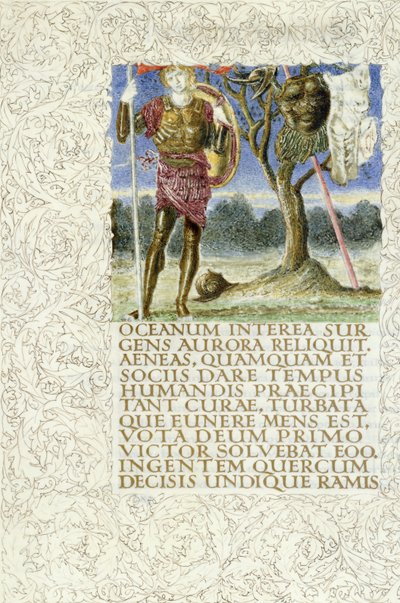 Aeneas står bredvid kung Mezentius byte, 1874-c.1919 av English School
