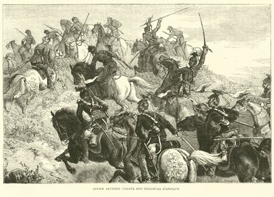 Affär mellan Uhlans och Chasseurs dAfrique, augusti 1870 av English School