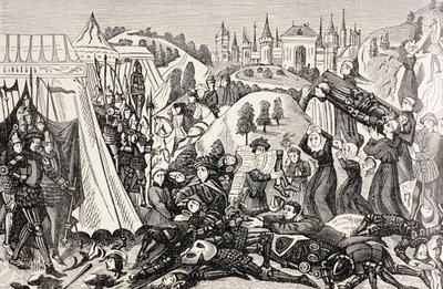 Efter slaget vid Hastings, c.1880 av English School