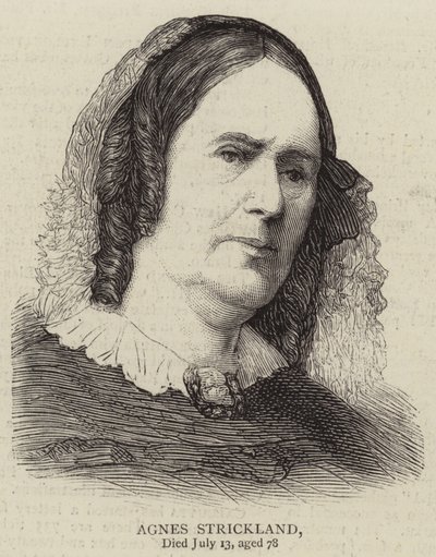 Agnes Strickland (gravyr) av English School