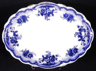 Albertoli mönster Staffordshire tallrik, ca 1860 (keramik) av English School