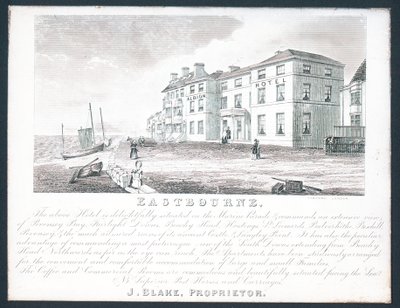 Albion Hotel, byteskort för innehavaren, J Blake av English School