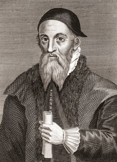 Alexander Erskine av Gogar, ca 1521-1592. Skotsk laird och målvakt för James VI av Skottland på Stirling Castle. Från Iconographia Scotica eller Portraits of Illustrious Persons of Scotland, publicerad 1797. av English School