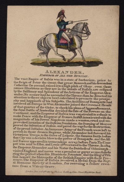 Alexander I, Rysslands tsar av English School