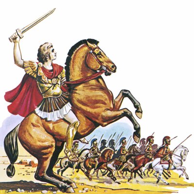 Alexander den store om Bucephalus av English School