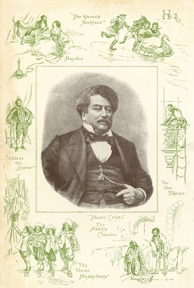 Alexandre Dumas, författare till Greven av Monte Cristo av English School