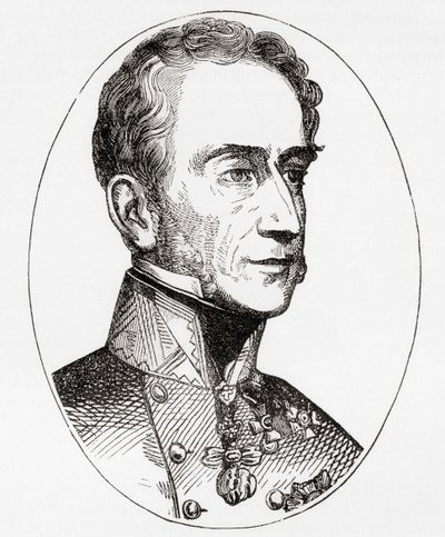 Alfred Candidus Ferdinand, prins av Windisch-Gratz, fältmarskalk i den österrikiska armén, från Ward and Lock