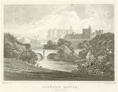 Alnwick Castle, Northumberland (gravyr) av English School