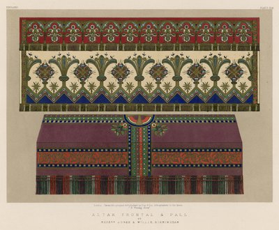 Altar Frontal and Pall av Mrs Jones och Willis, Birmingham av English School
