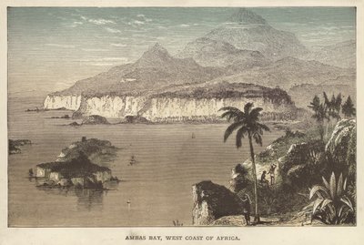 Ambas Bay, Afrikas västkust (färgad gravyr) av English School