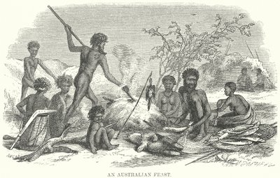 En australisk festmåltid (gravyr) av English School
