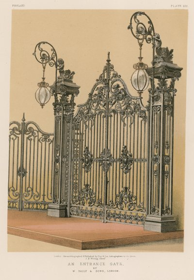 An Entrance Gate av W Baily and Sons, London av English School