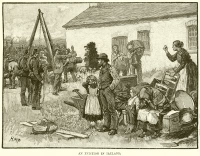 Eine Zwangsräumung in Irland von English School