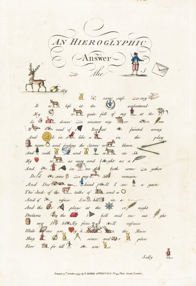 Ett hieroglyfiskt svar av English School