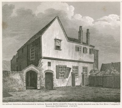 En gammal struktur benämnt i olika register King Johns Palace av English School