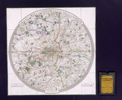 En förordningsundersökning av London (färg litho) av English School