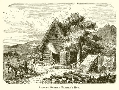 Forntida tyska bondehydda av English School