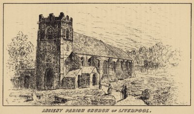 Ancient Parish Church of Liverpool (gravyr) av English School